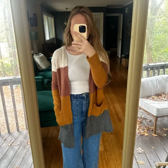 Madewell Kent Striped Cardigan Sweater - Picture 5 of 9